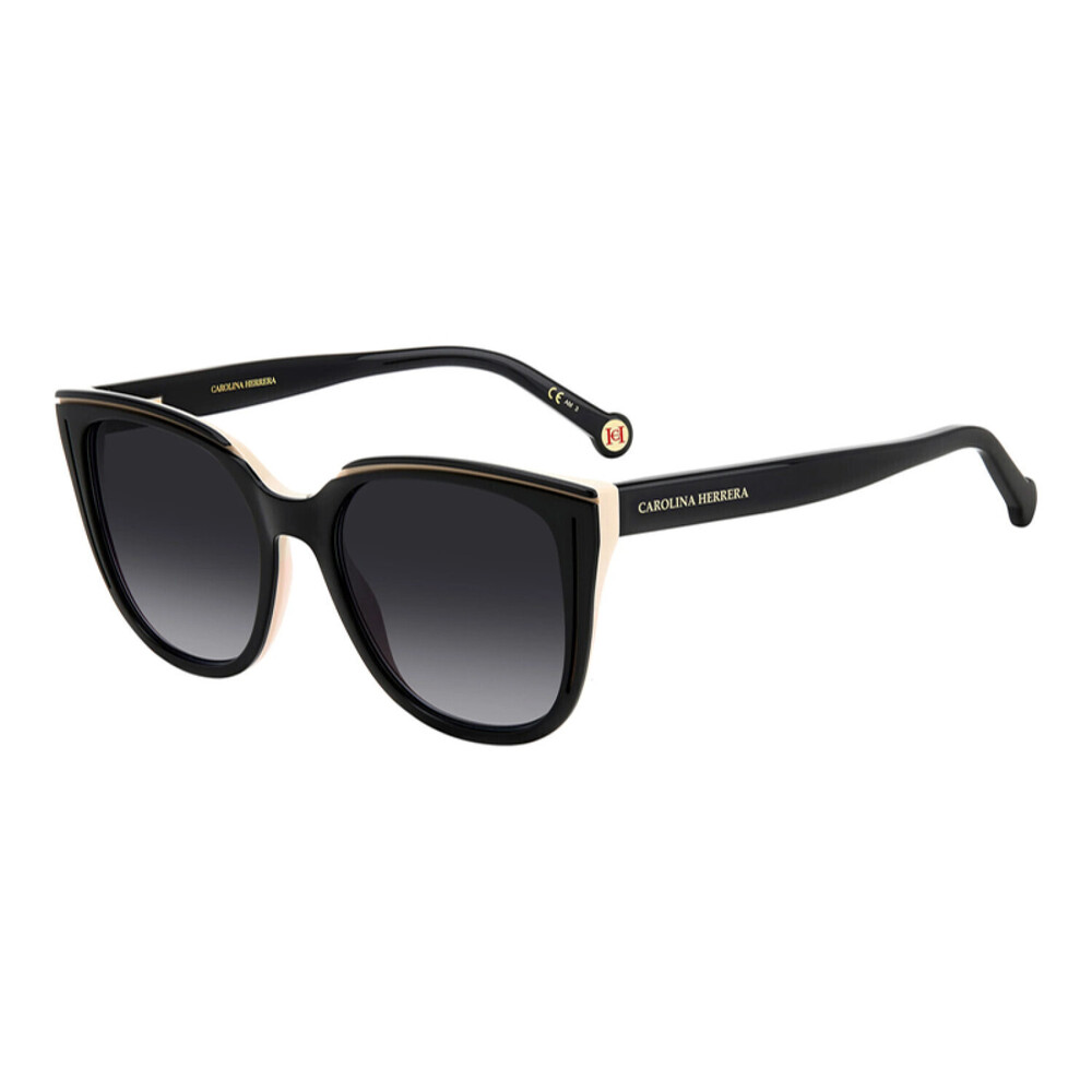 NEW Carolina Herrera HER 0144/S 0KDX9O Black/Nude Sunglasses authentic